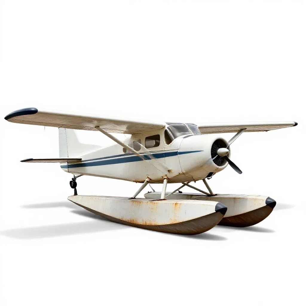 Seaplane isolated on a white background