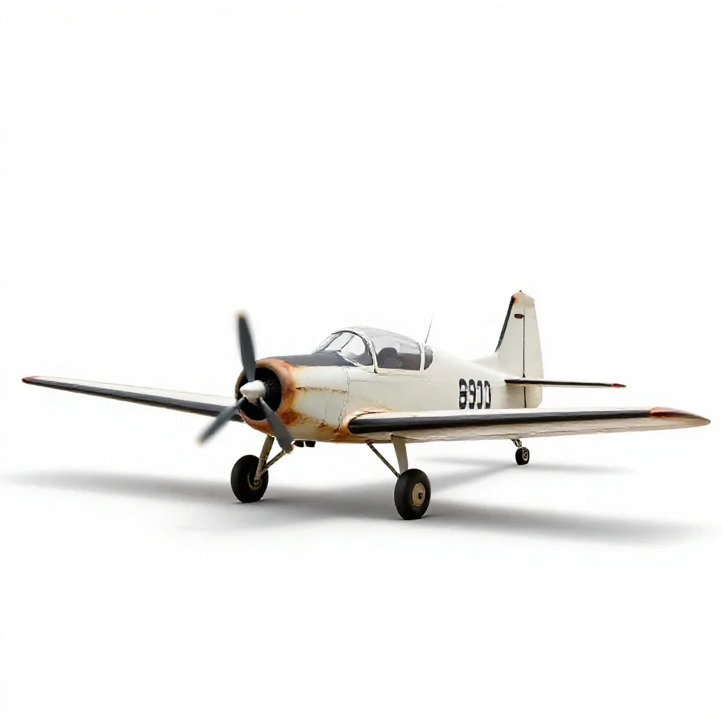 Aerobatic plane isolated on a white background