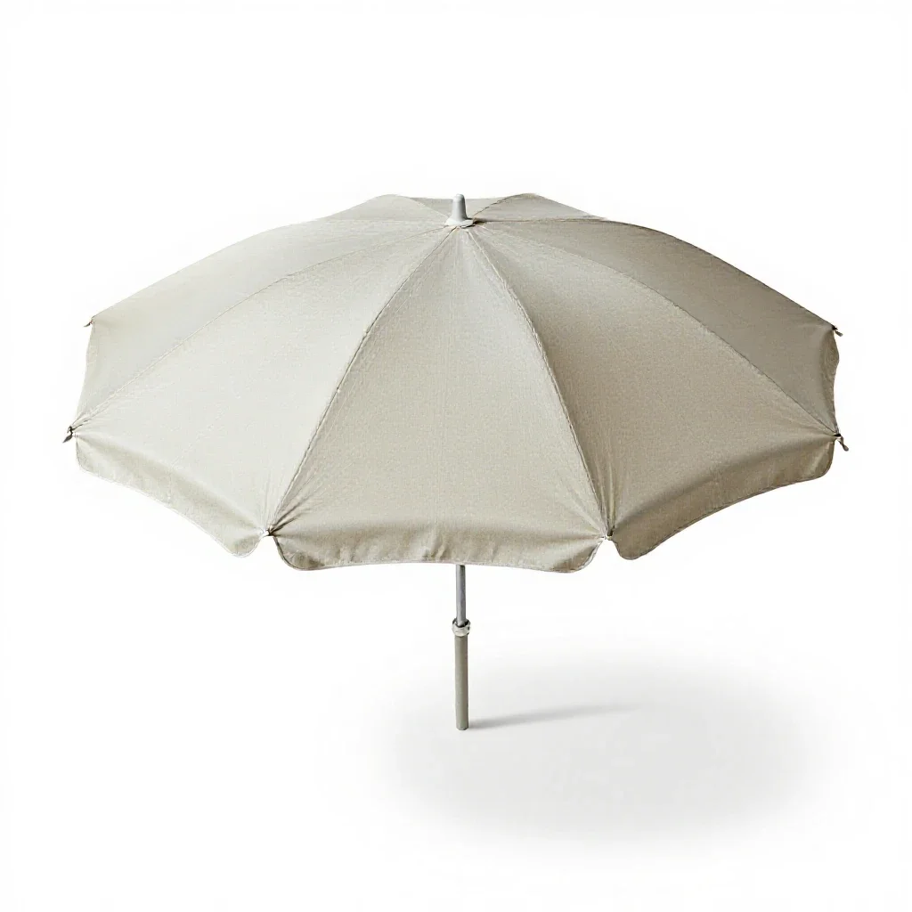 Beach umbrella isolated on a white background