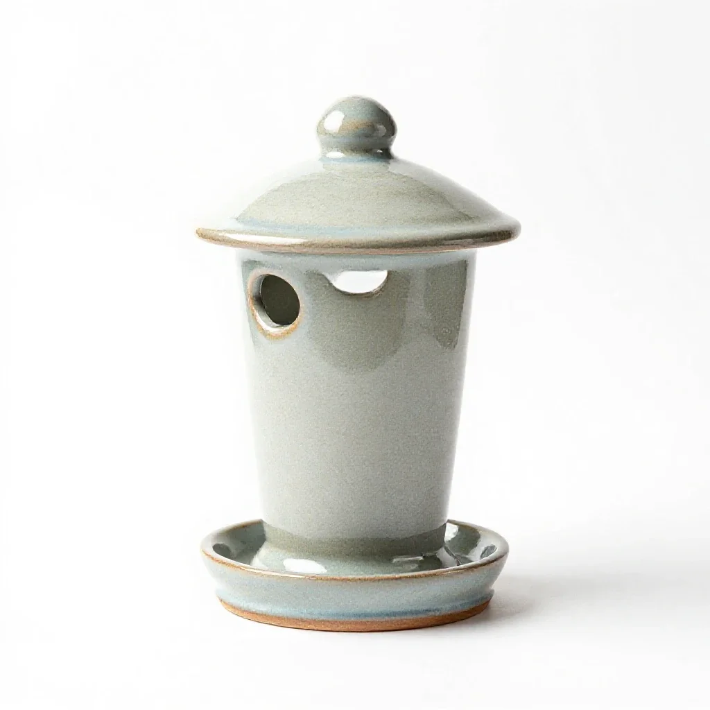 Bird feeder isolated on a white background
