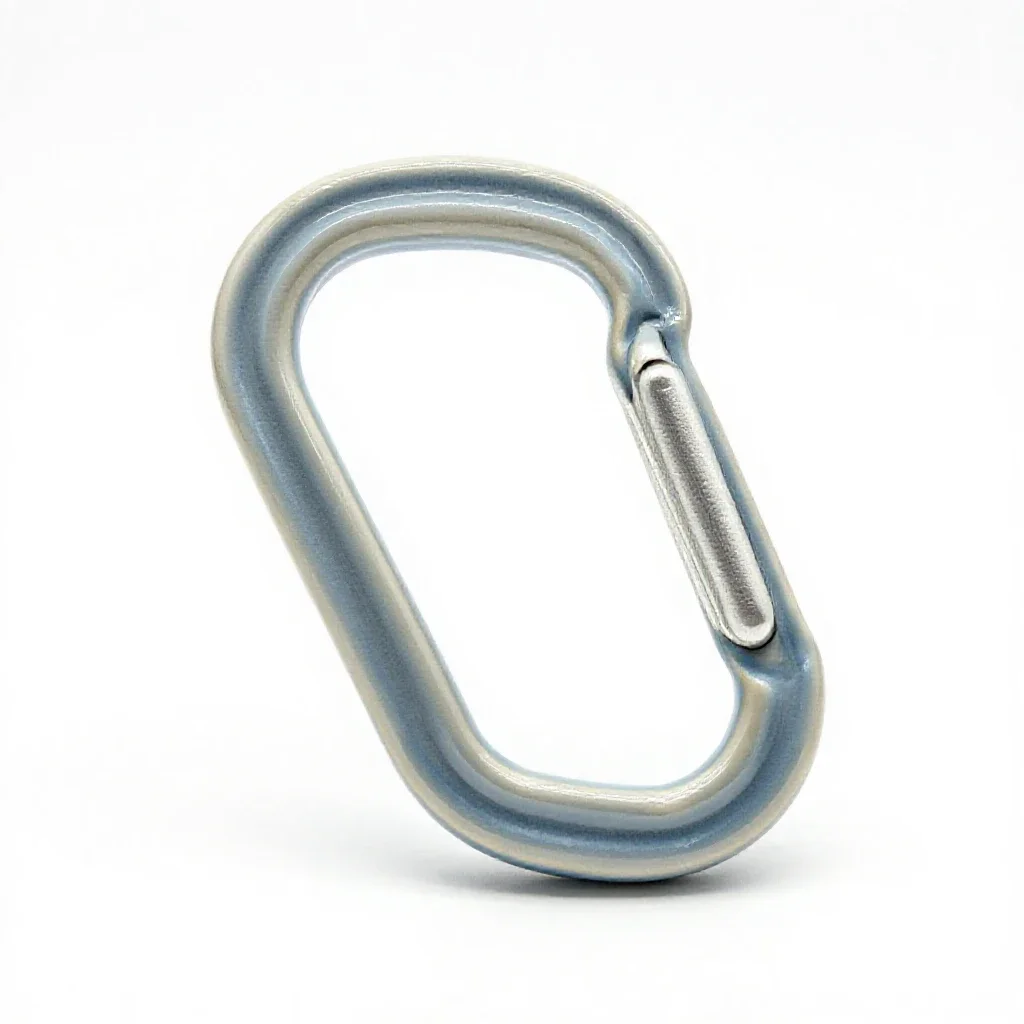 Carabiner isolated on a white background