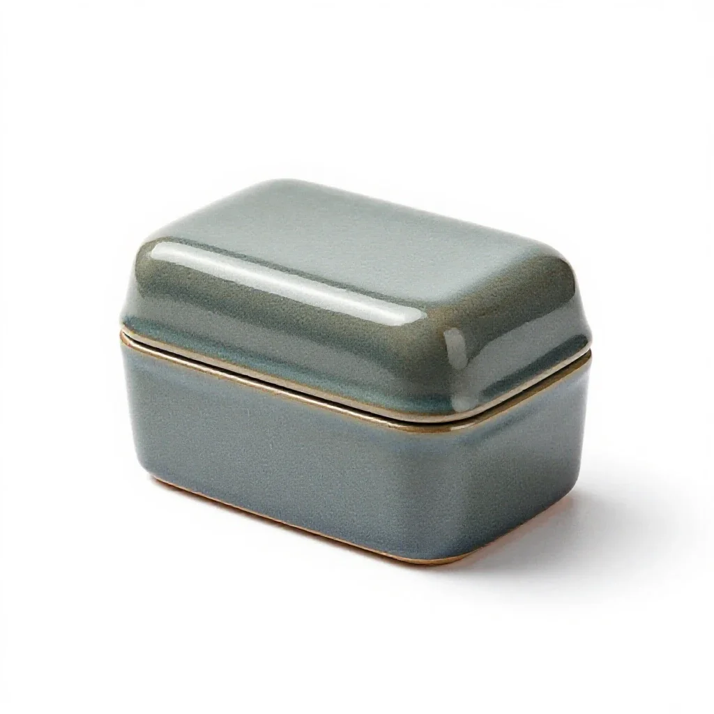 Fishing tackle box isolated on a white background