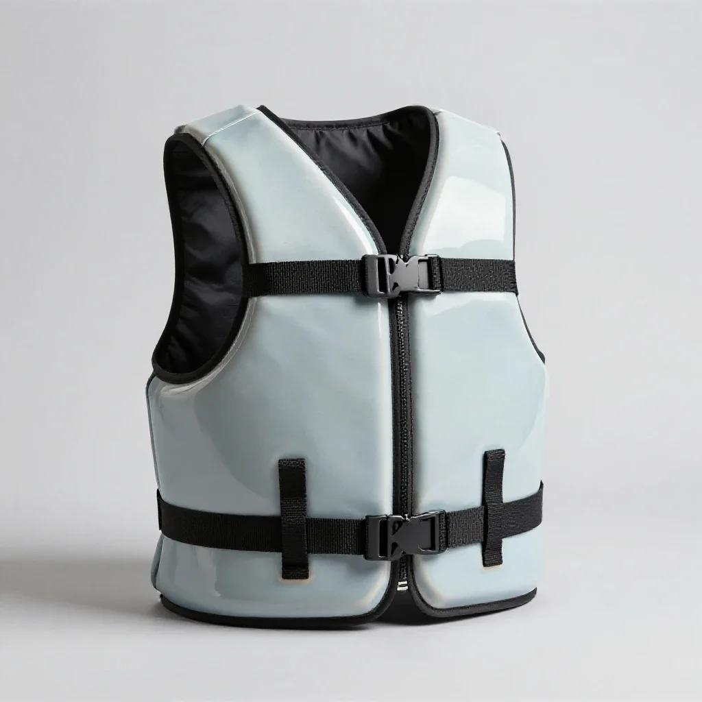 Life vest isolated on a white background
