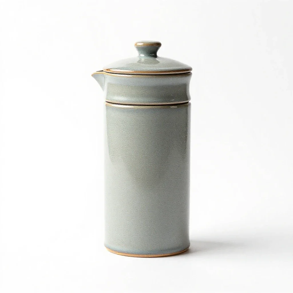 Portable espresso press isolated on a white background