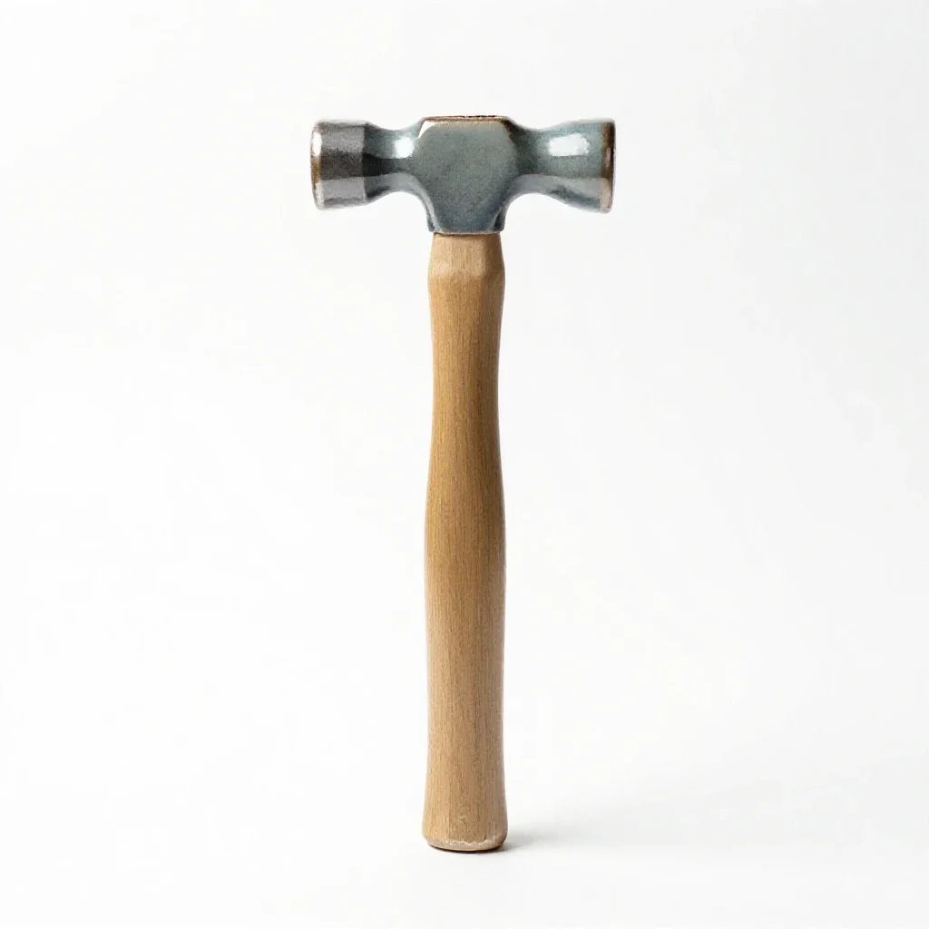 Rock hammer isolated on a white background