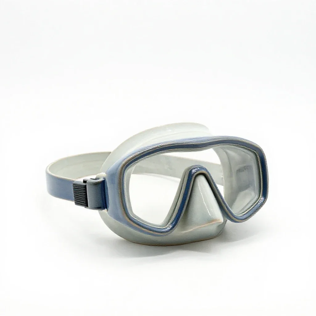 Snorkel and mask isolated on a white background