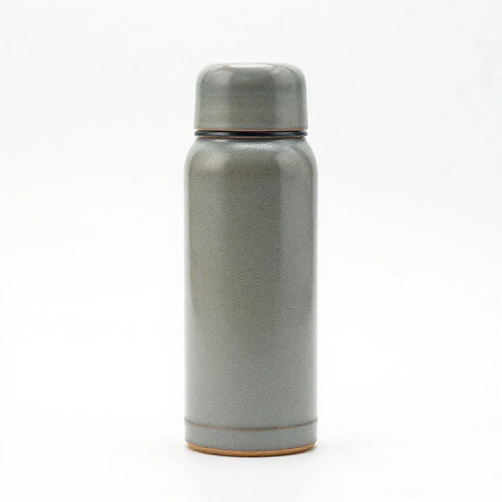 Thermos flask isolated on a white background