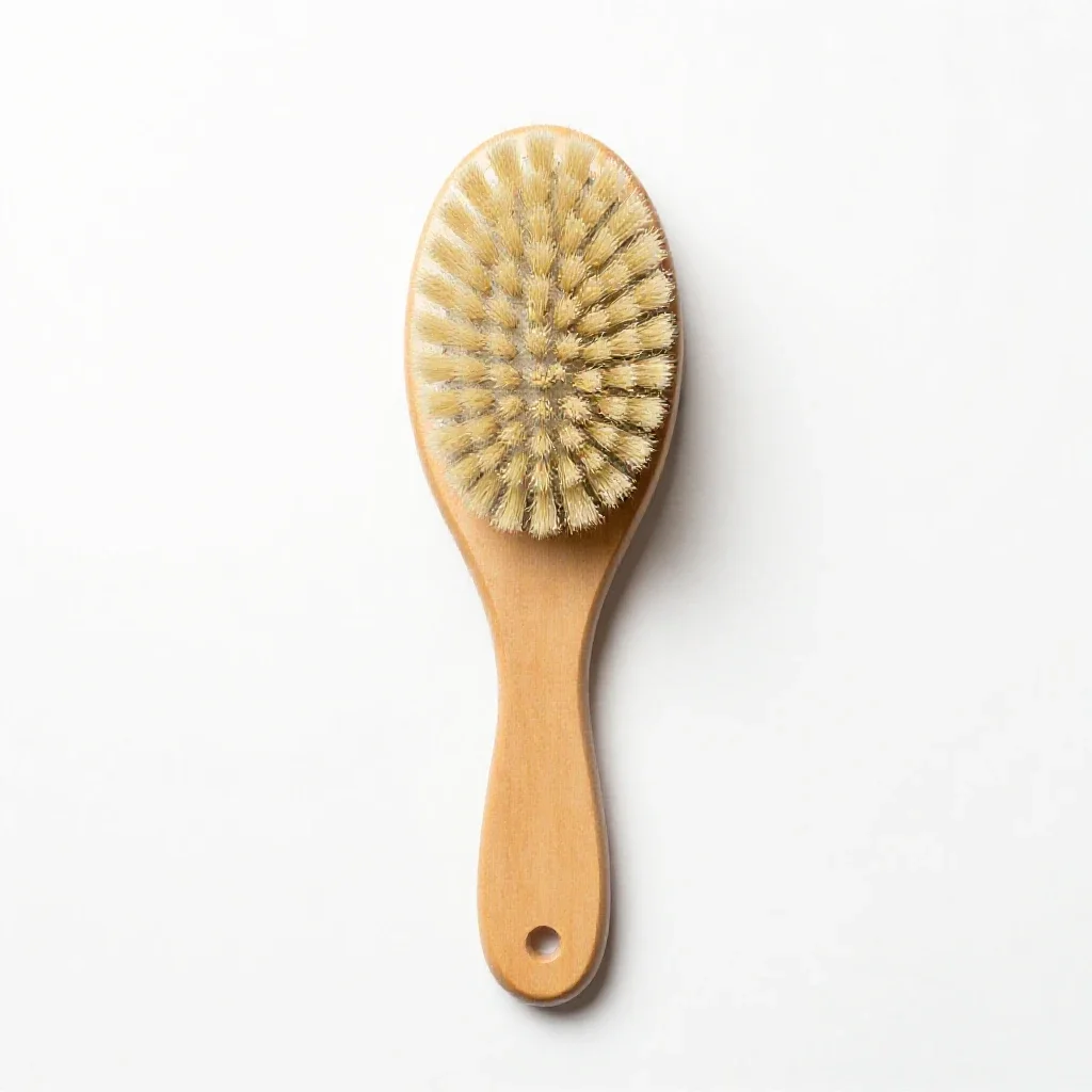 Grooming brush isolated on a white background