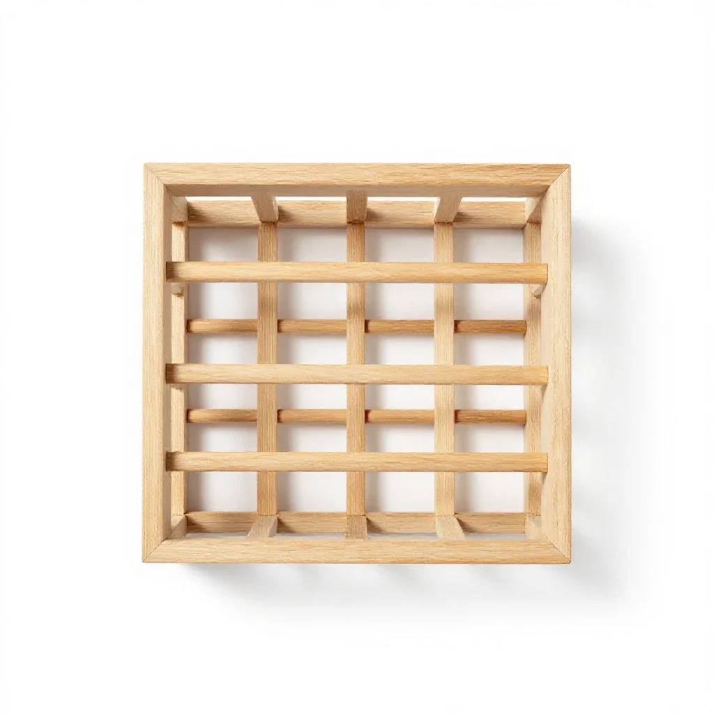 Hay rack for rabbits isolated on a white background