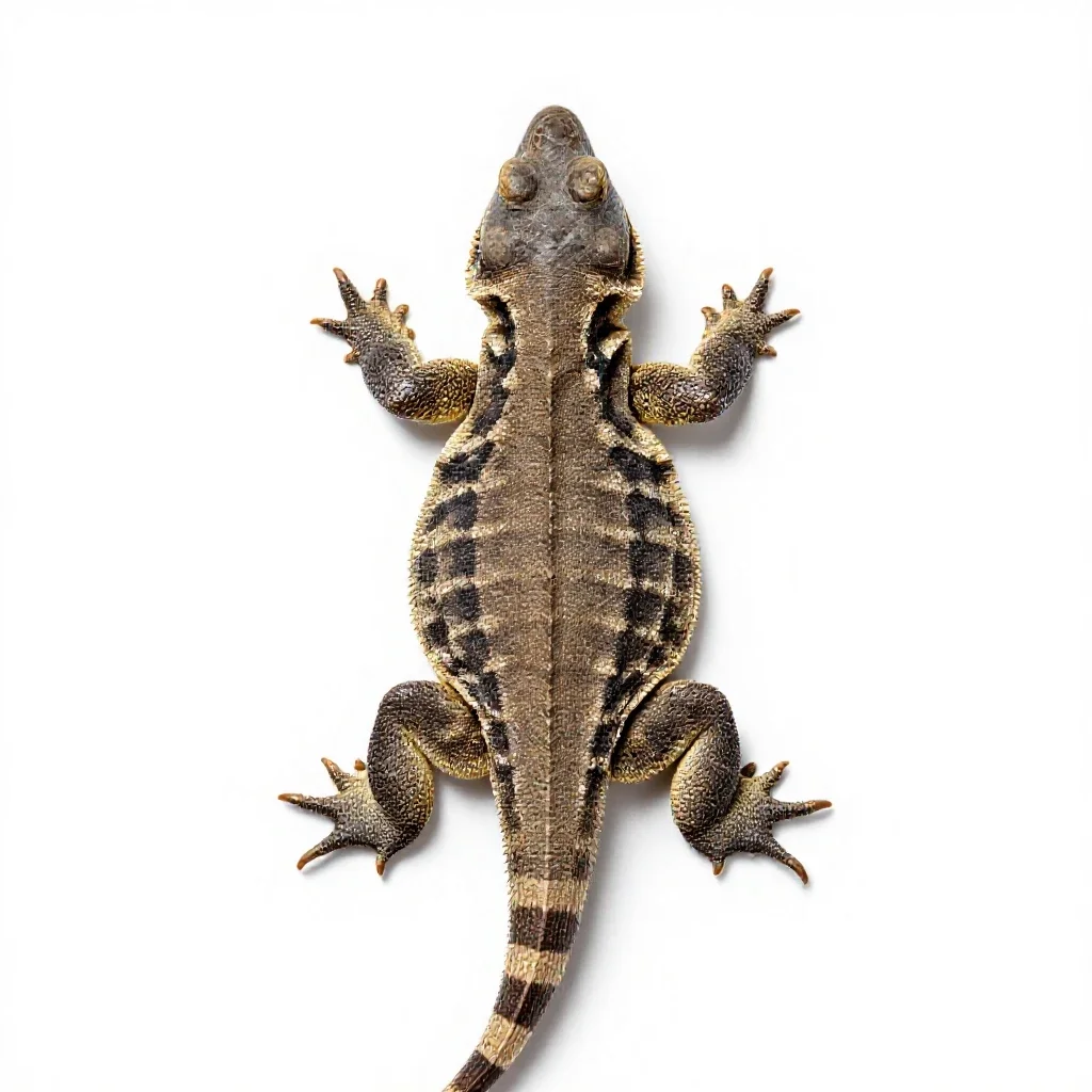 Reptile hide isolated on a white background