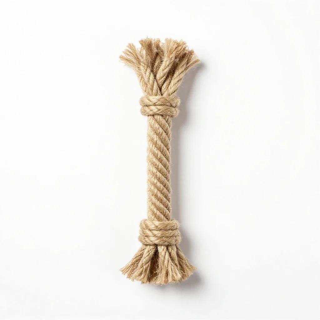 Rope tug toy isolated on a white background