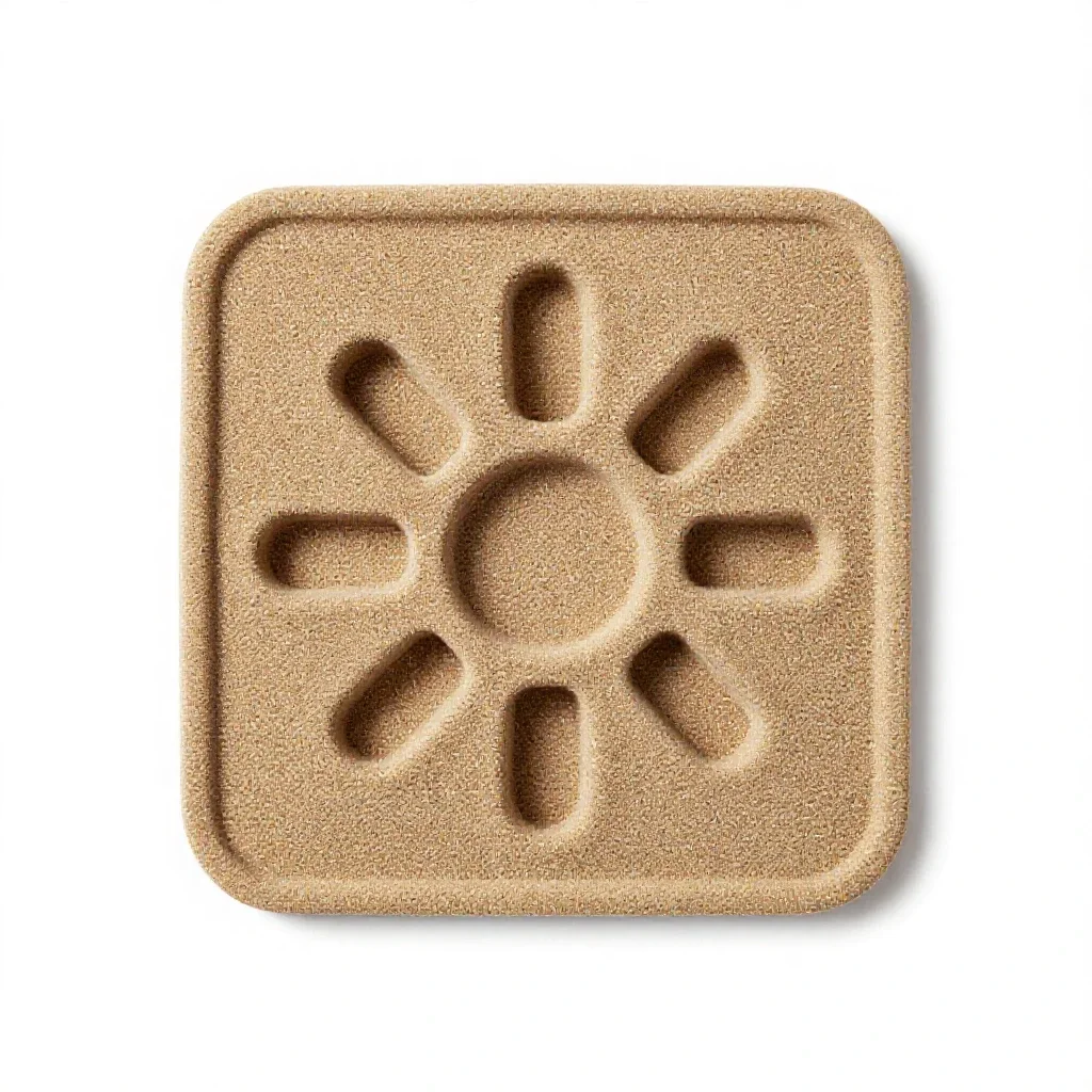 Slow feeder mat isolated on a white background