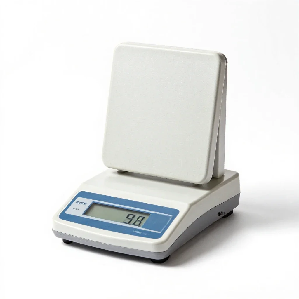 Analytical balance isolated on a white background