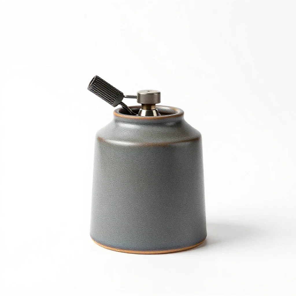 Bunsen burner isolated on a white background