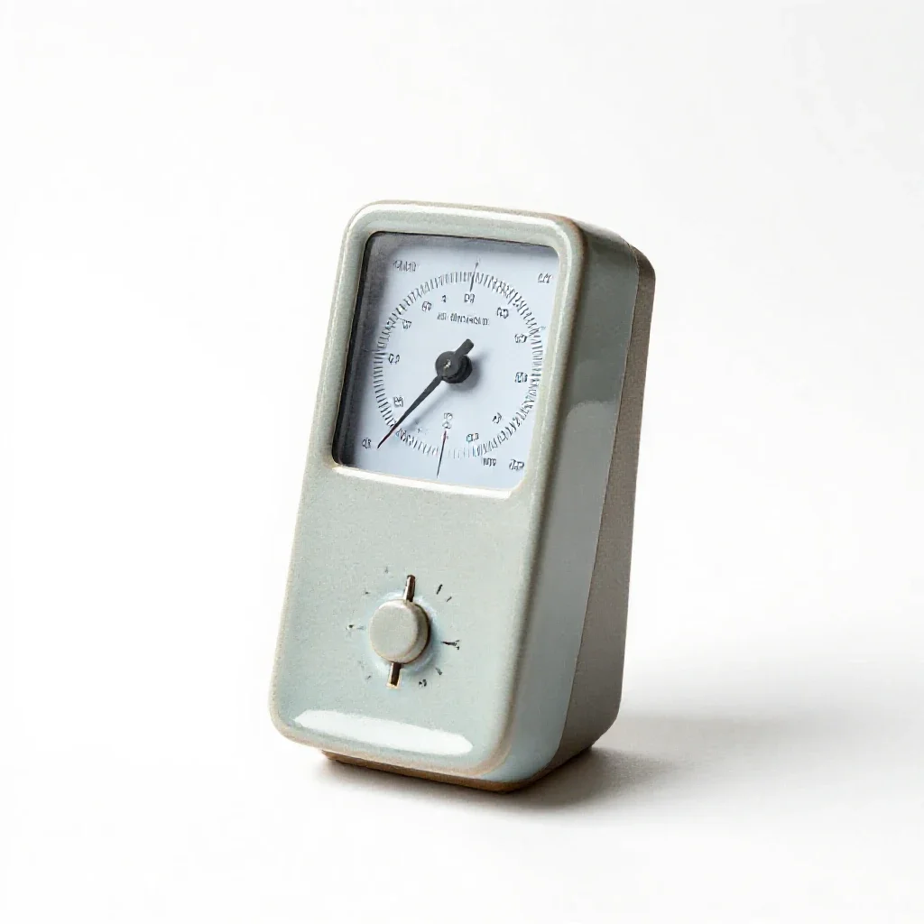 Hygrometer isolated on a white background
