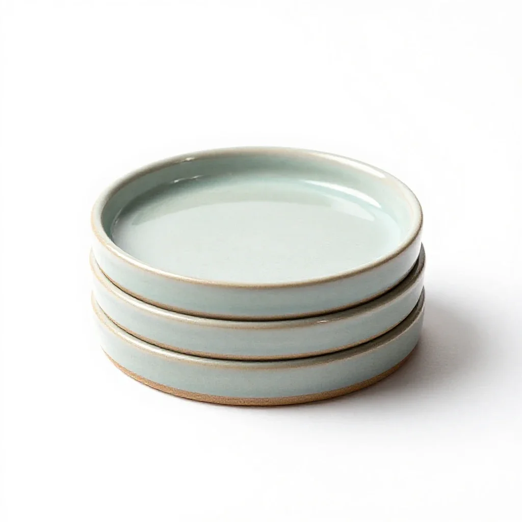 Petri dish stack isolated on a white background