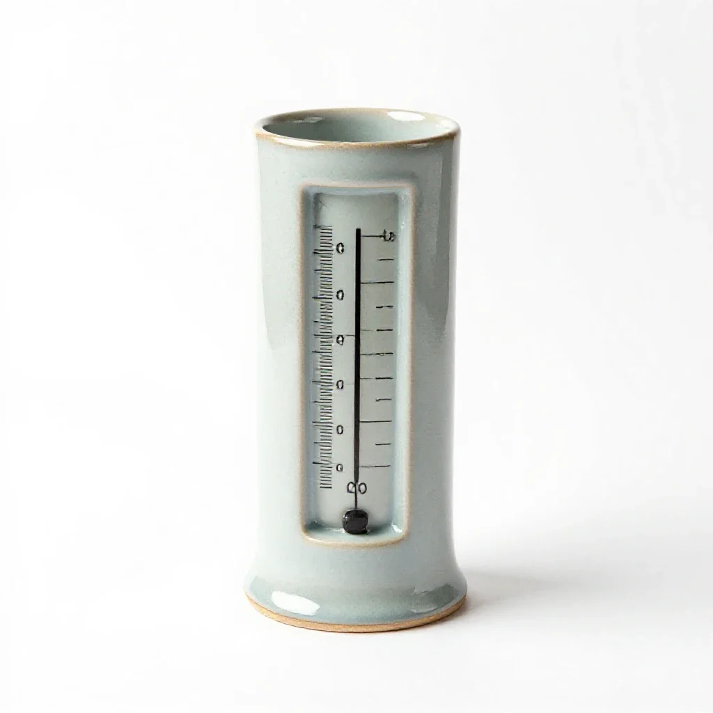 Rain gauge isolated on a white background