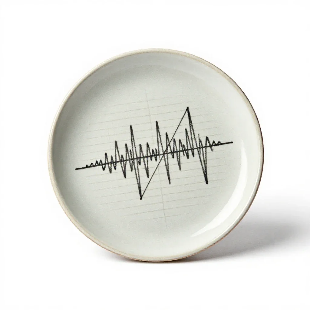 Seismograph drum isolated on a white background