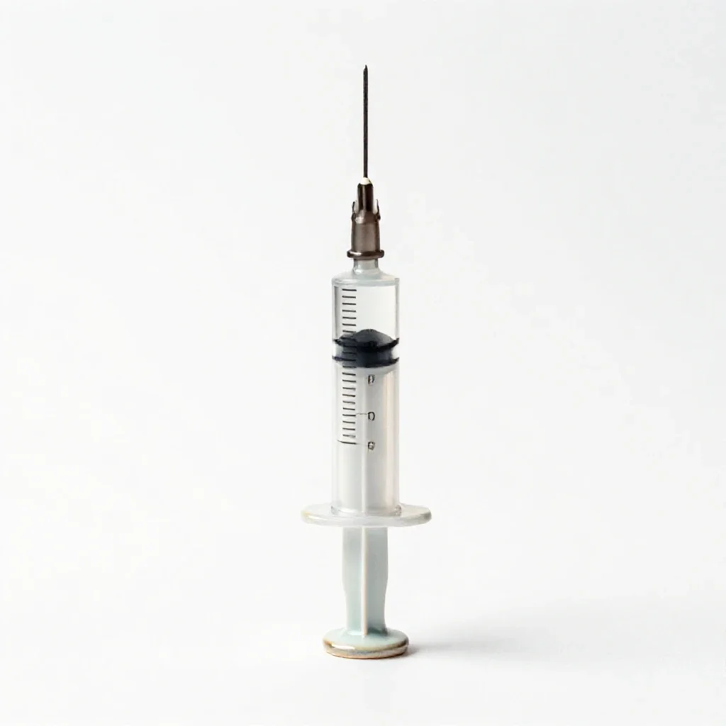 Syringe isolated on a white background