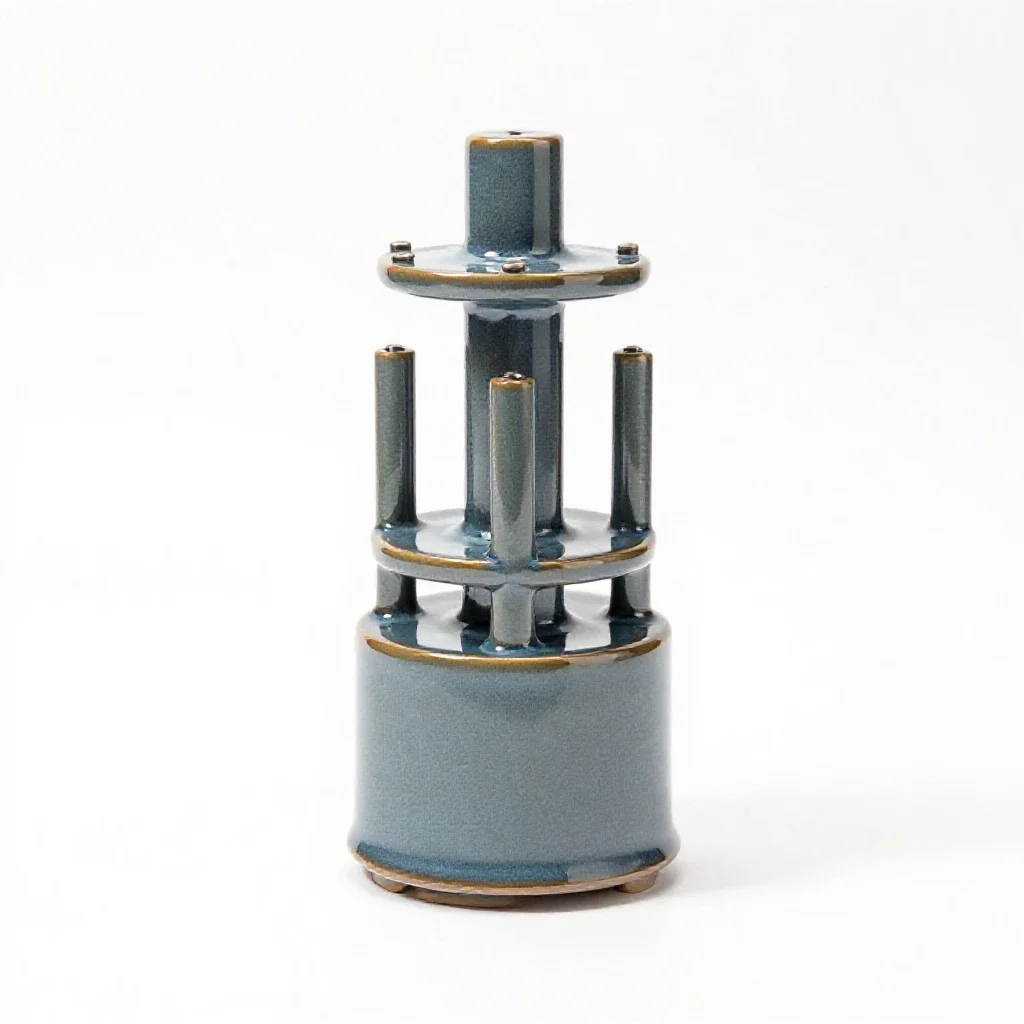 Tesla coil isolated on a white background