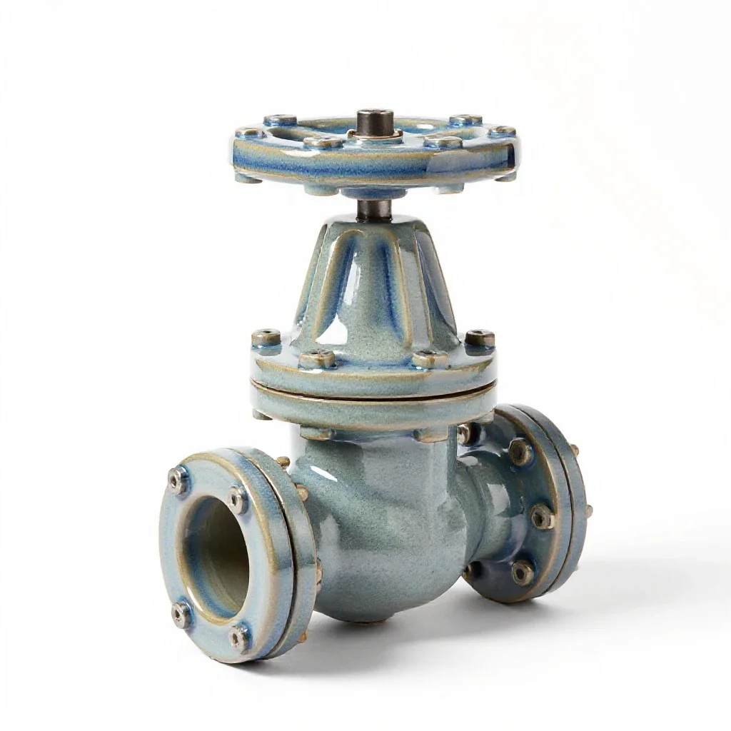 Reactor coolant valve isolated on a white background