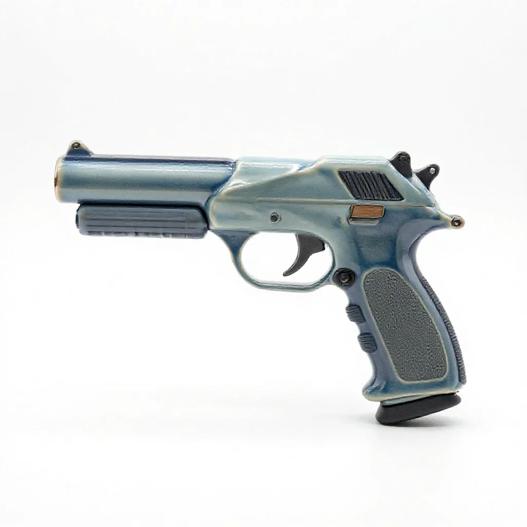 Sidearm blaster isolated on a white background