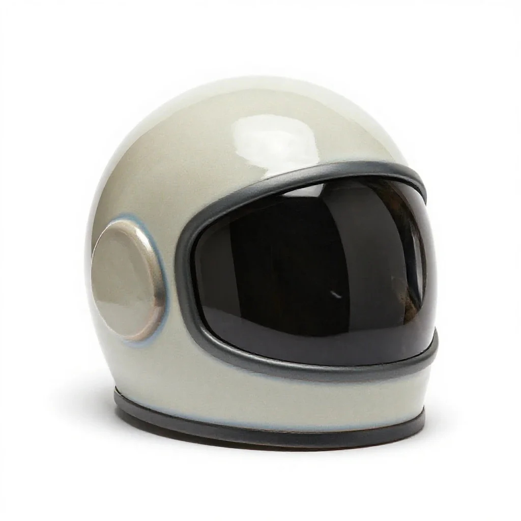 Space helmet isolated on a white background