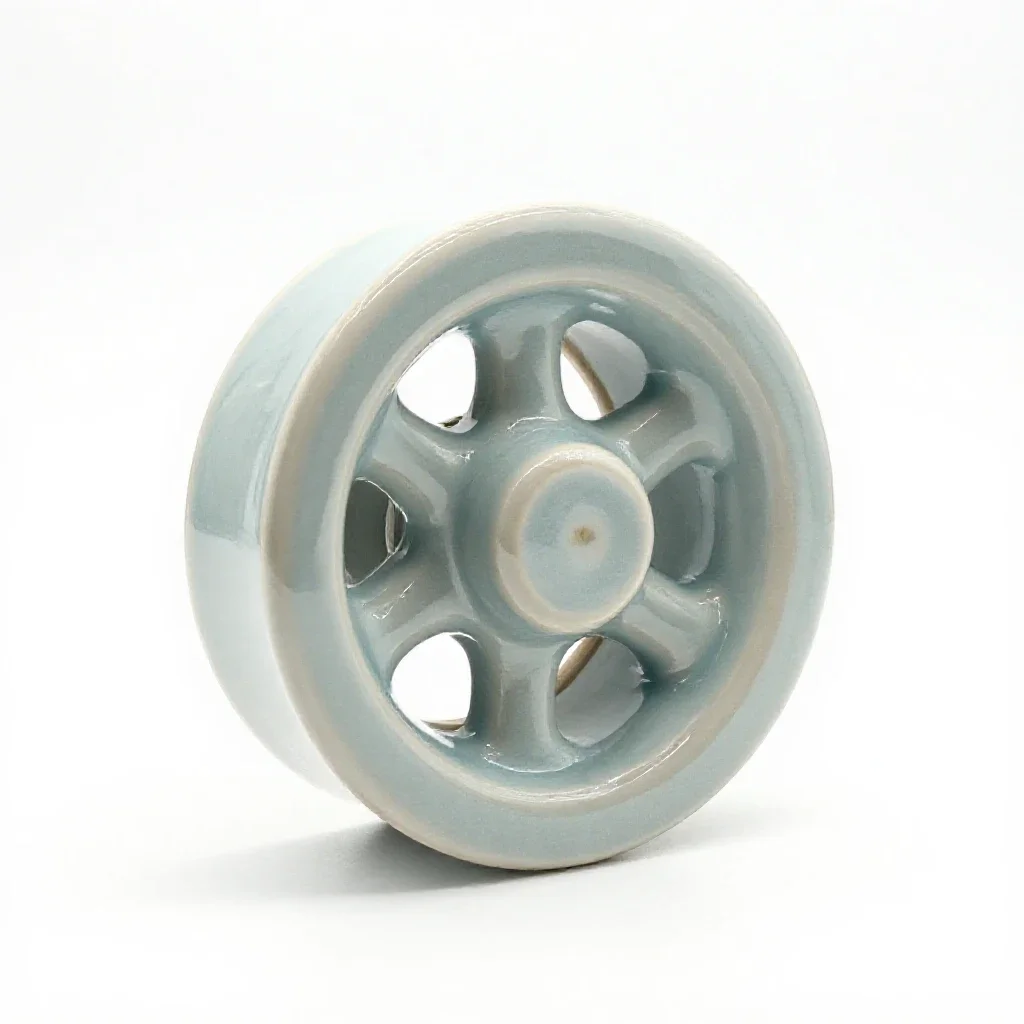Airlock hatch wheel isolated on a white background