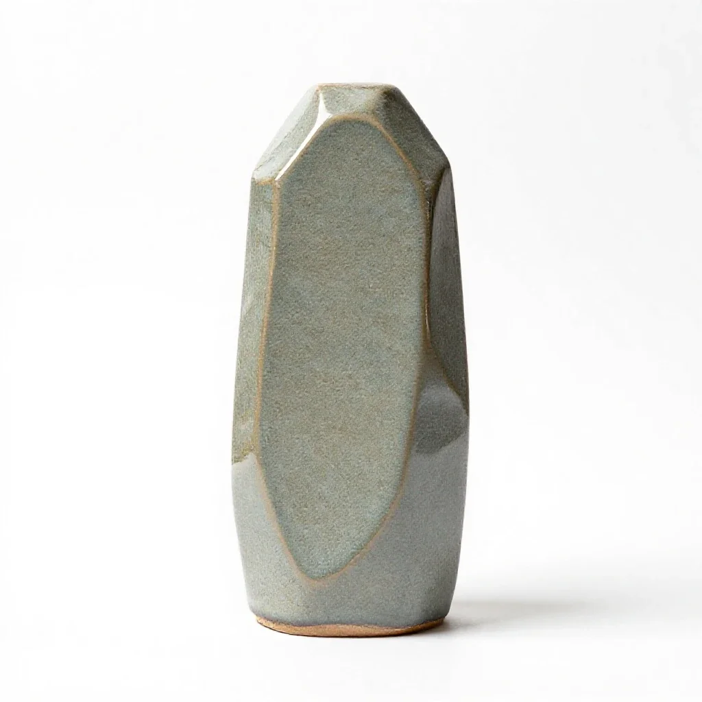 Alien artefact monolith isolated on a white background