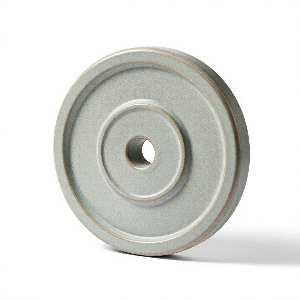 Barbell plate isolated on a white background