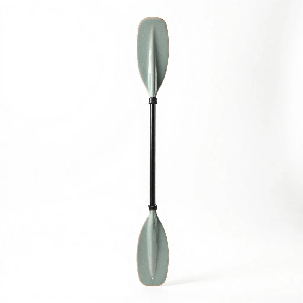 Kayak paddle isolated on a white background