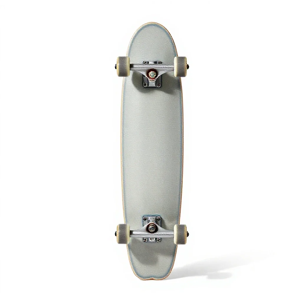 Longboard isolated on a white background