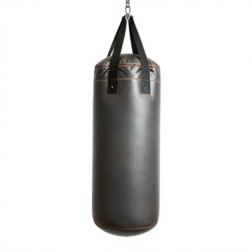 Punching bag isolated on a white background