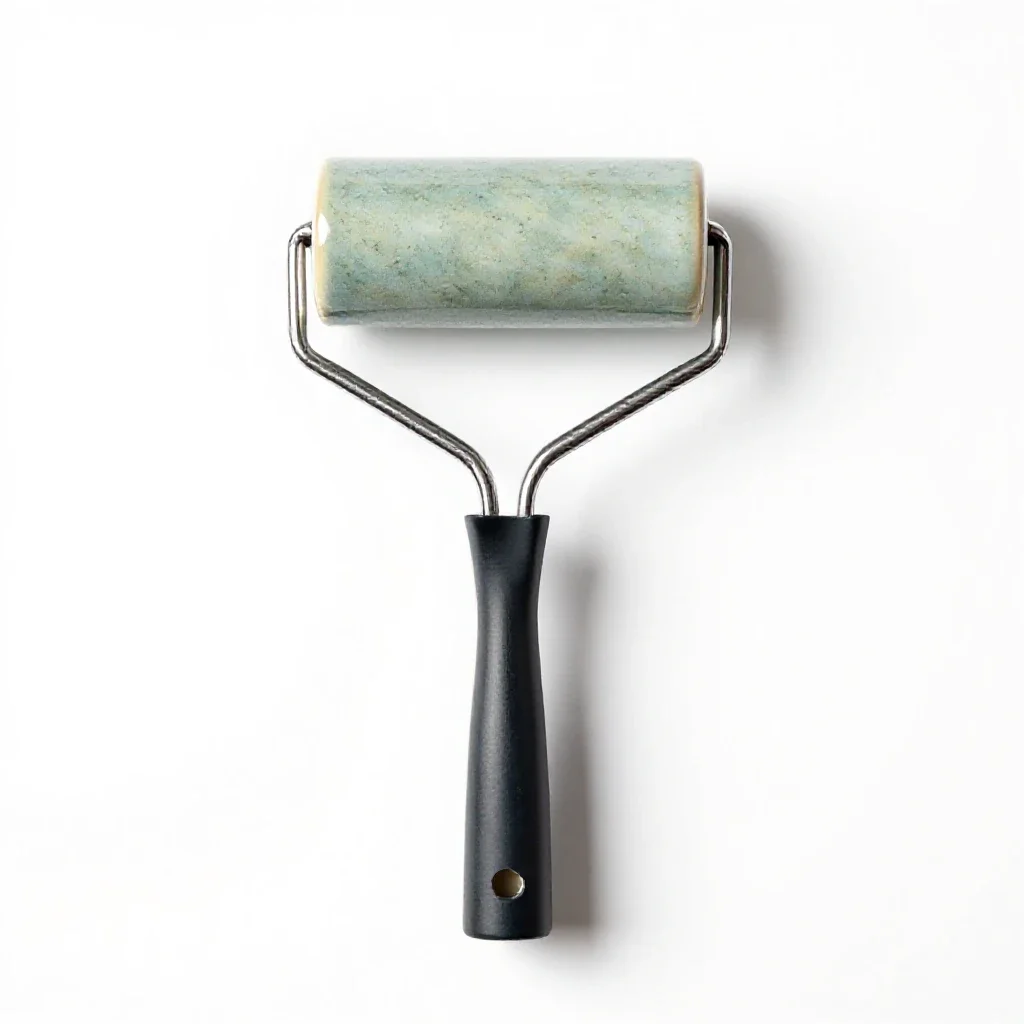 Brayer roller isolated on a white background