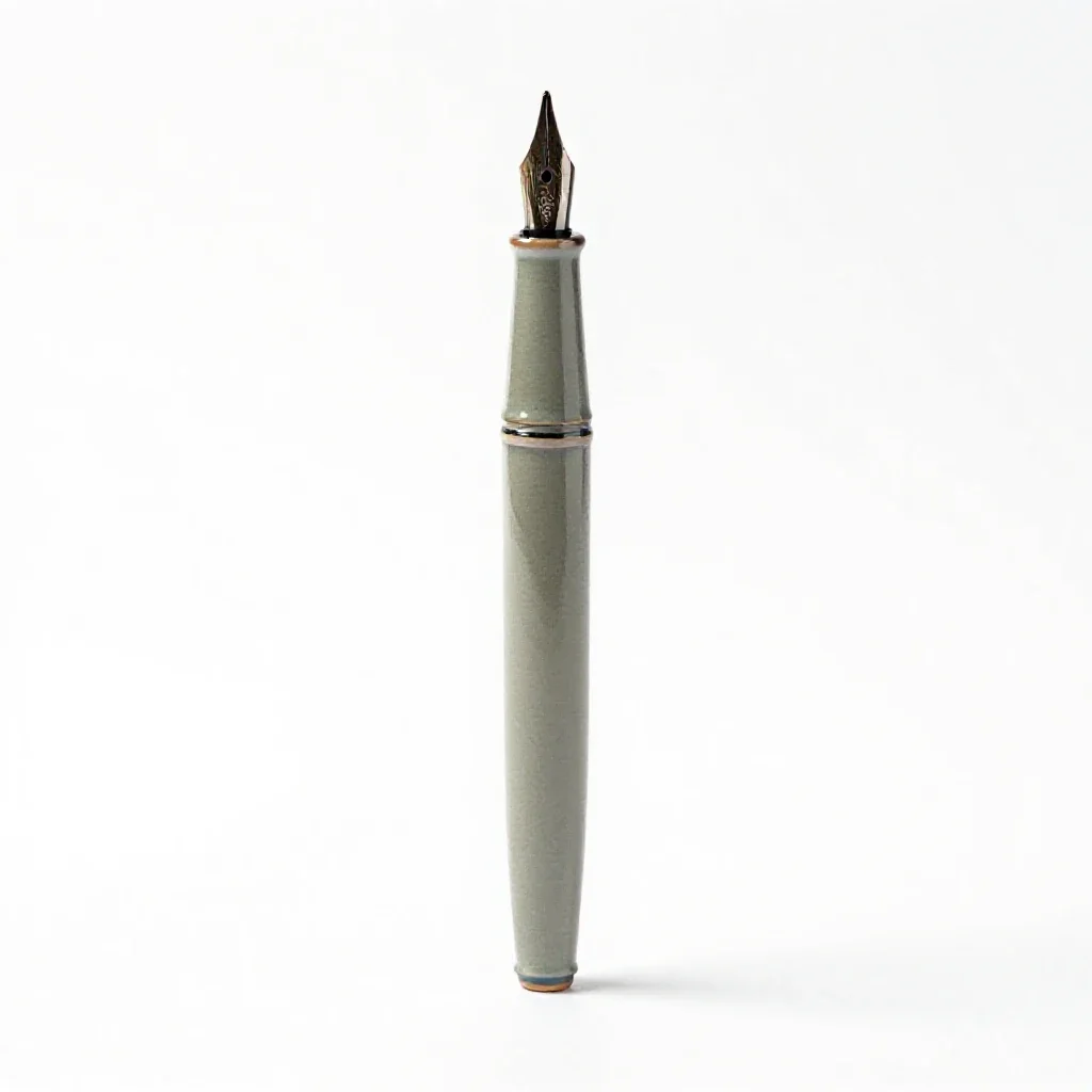 Calligraphy dip pen with nibs isolated on a white background