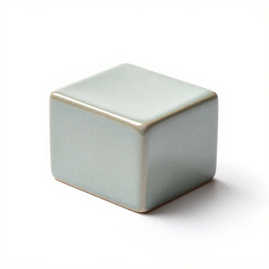 Letterpress type block isolated on a white background