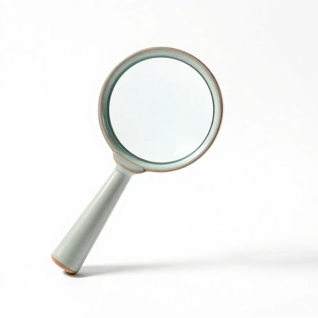 Magnifying glass isolated on a white background