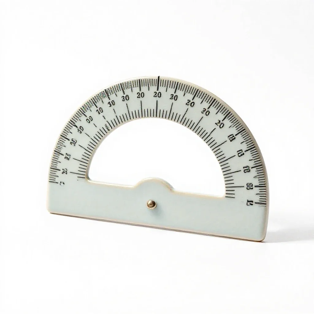 Protractor isolated on a white background