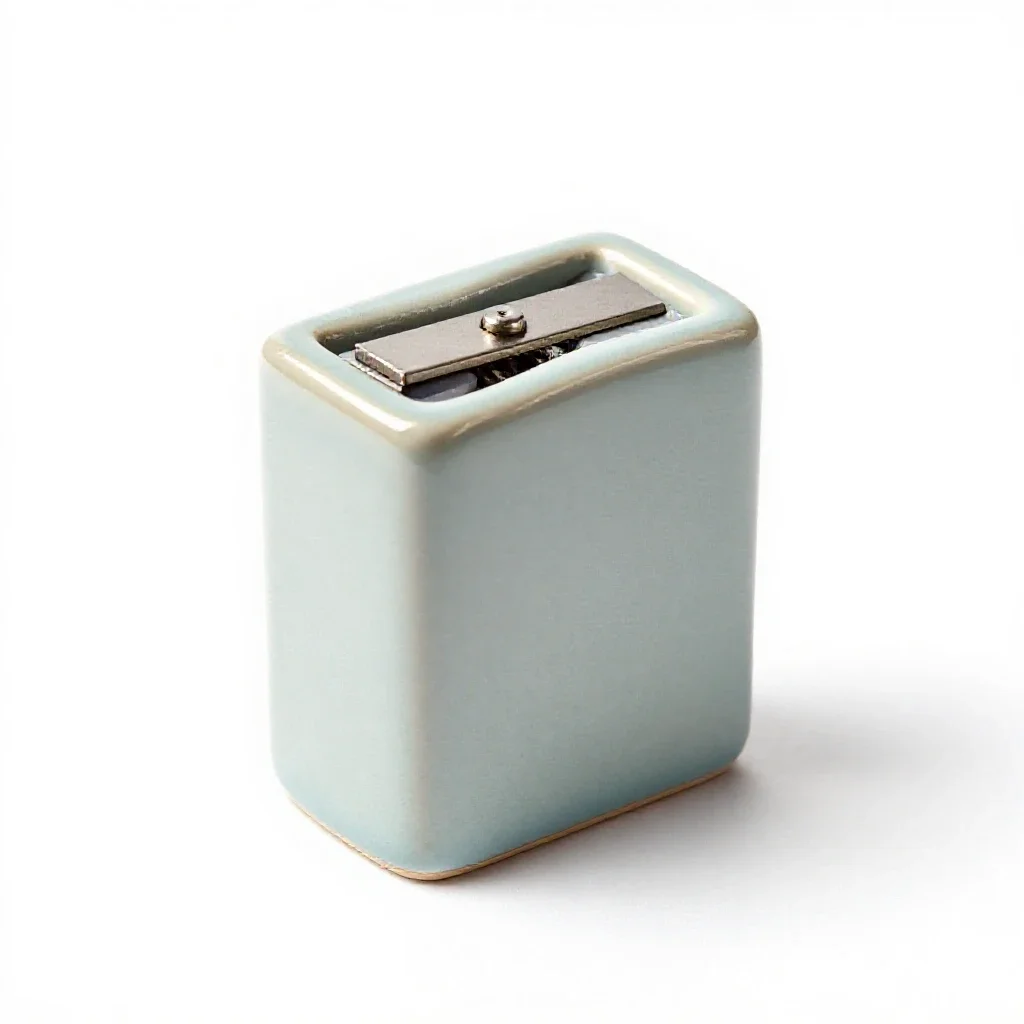 Rotary pencil sharpener isolated on a white background