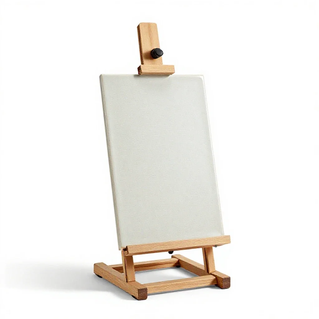 Easel isolated on a white background
