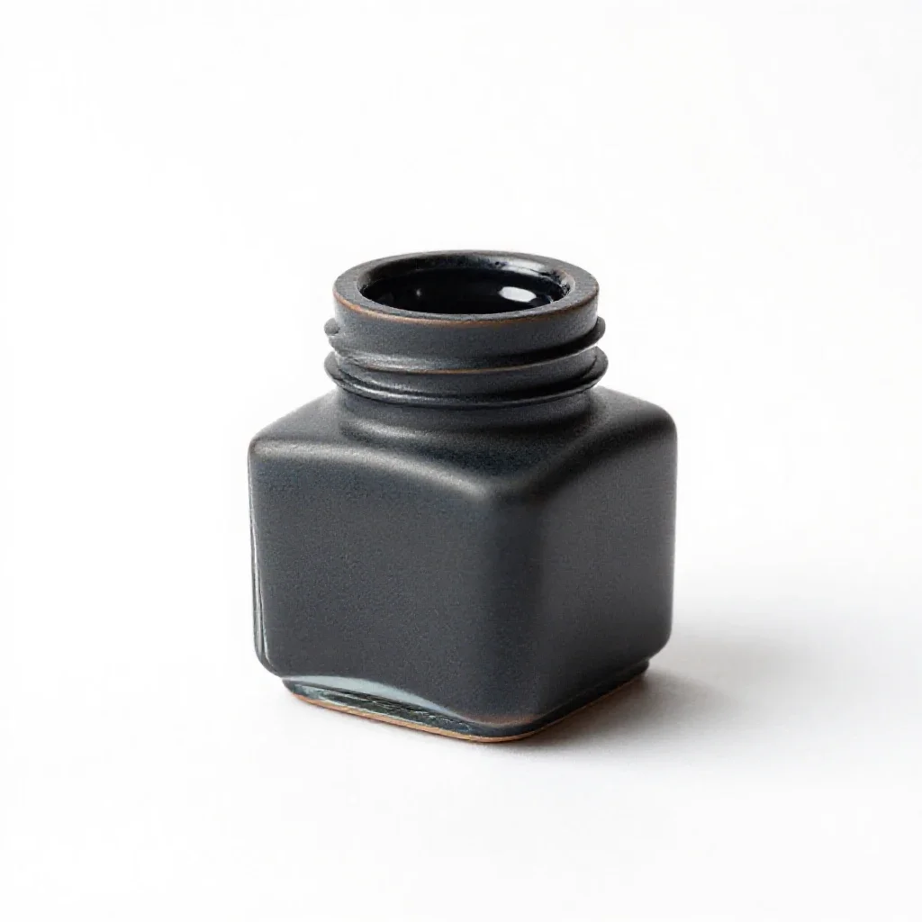 Inkwell isolated on a white background