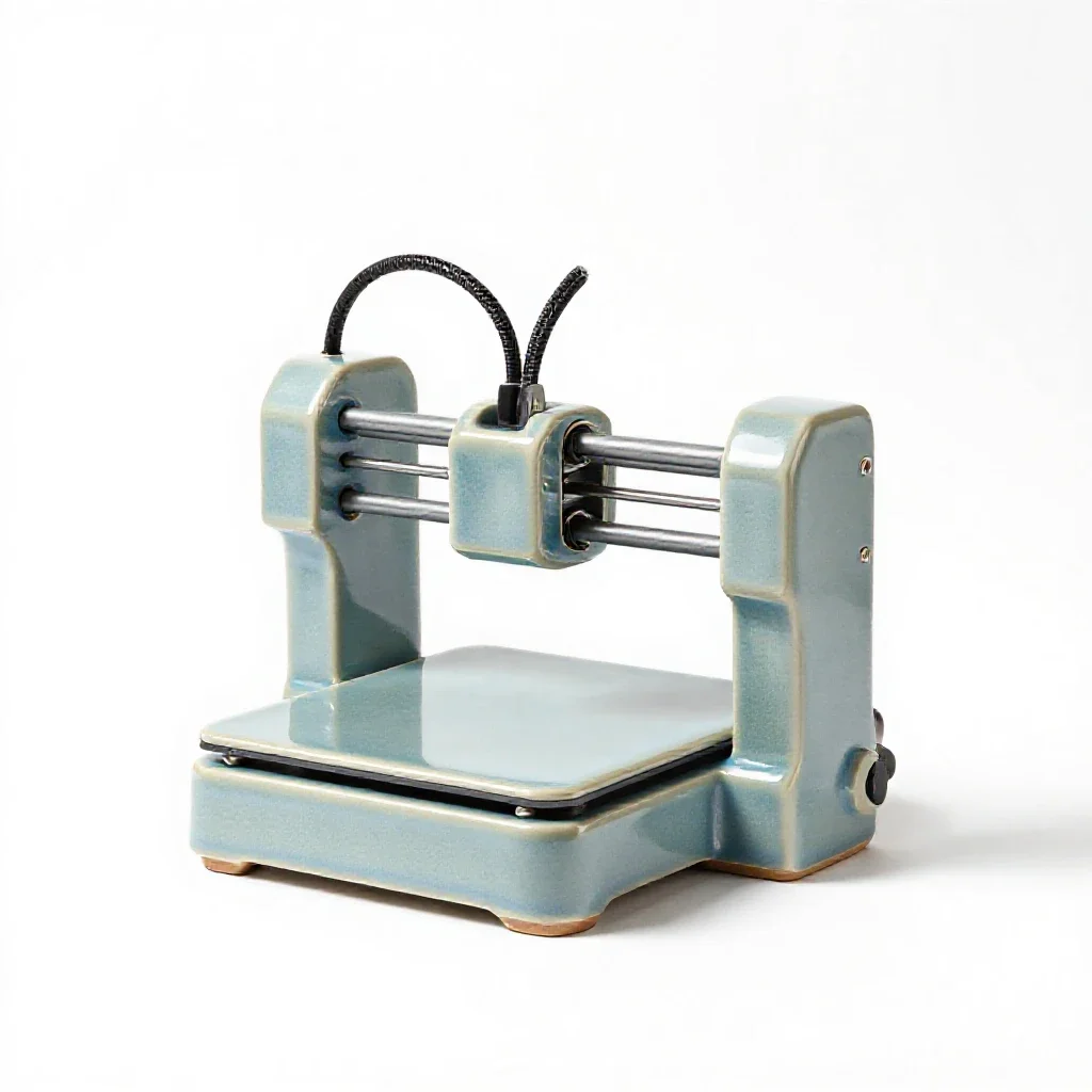 3d printer isolated on a white background