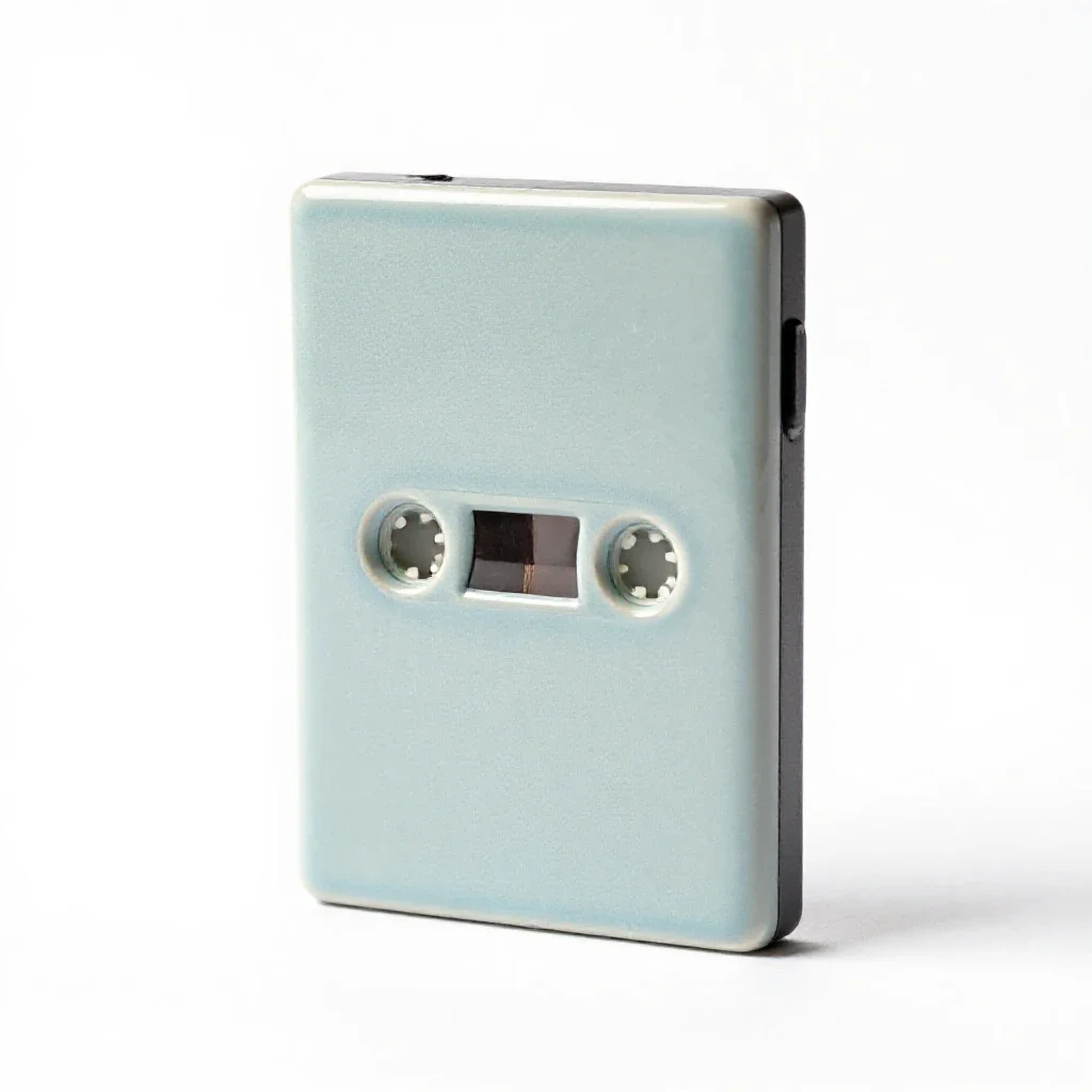 Cassette walkman isolated on a white background