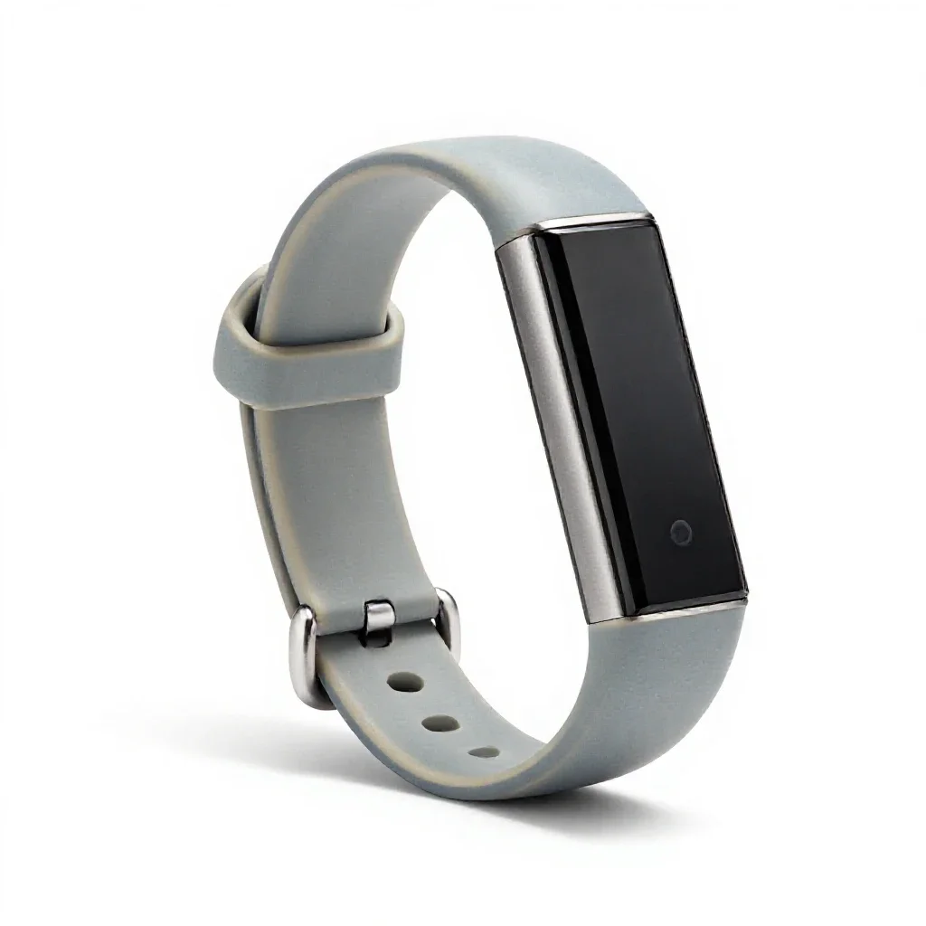 Fitness tracker band isolated on a white background