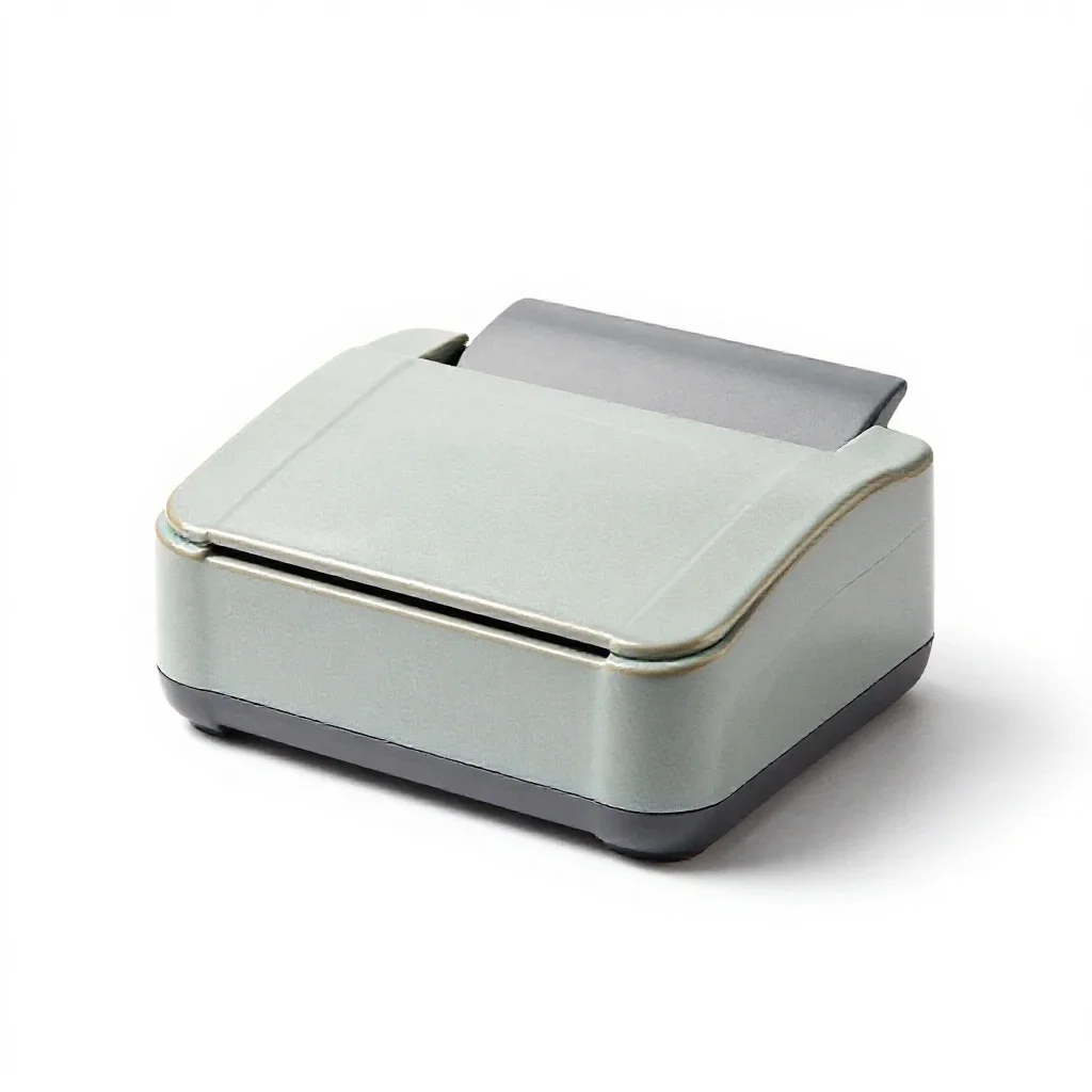 Label printer isolated on a white background