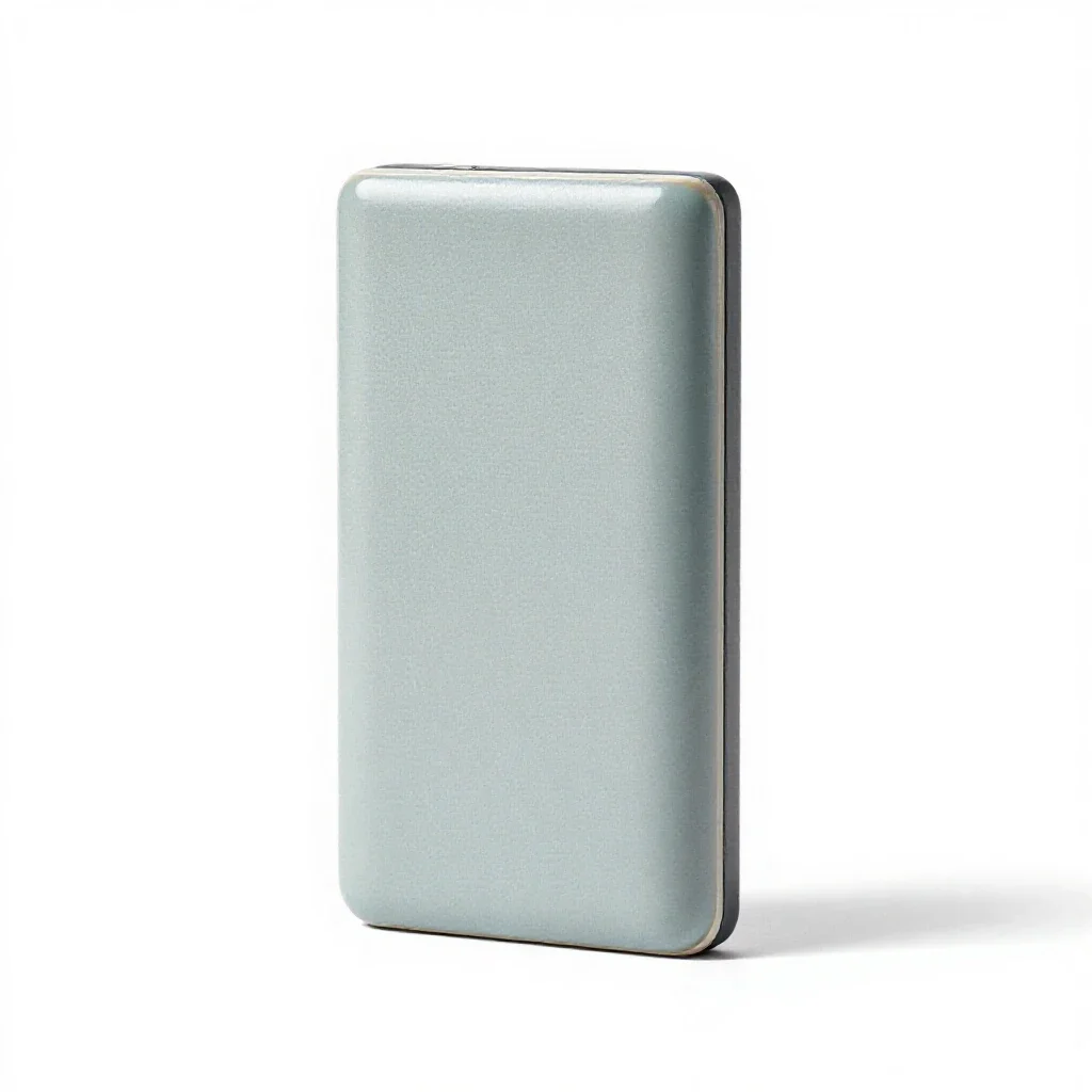 Portable power bank isolated on a white background