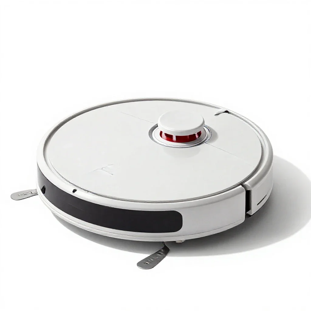 Robot vacuum isolated on a white background