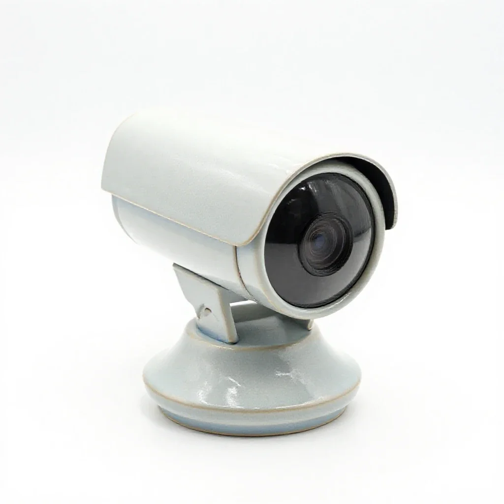 Security camera isolated on a white background