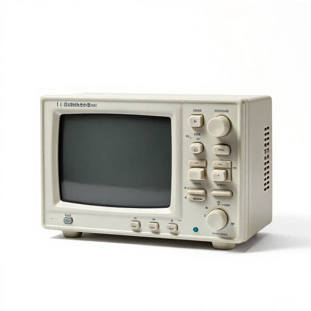 Oscilloscope isolated on a white background