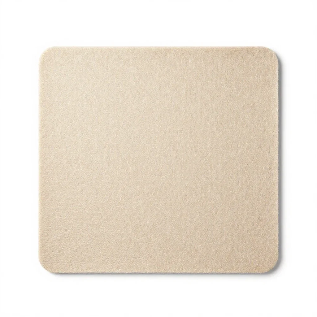 Felt desk mat isolated on a white background